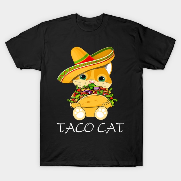 Funny Cinco De Mayo Mexican cat taco tacocat food lover gift T-Shirt by Lorelaimorris